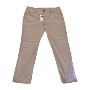 GenTeal Pants Mens Clubhouse Stretch 5 Pocket Chinos Sand Gray 36 New Preppy